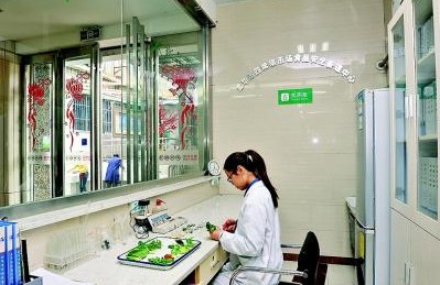 金華82家農(nóng)貿(mào)市場都有快速檢測室